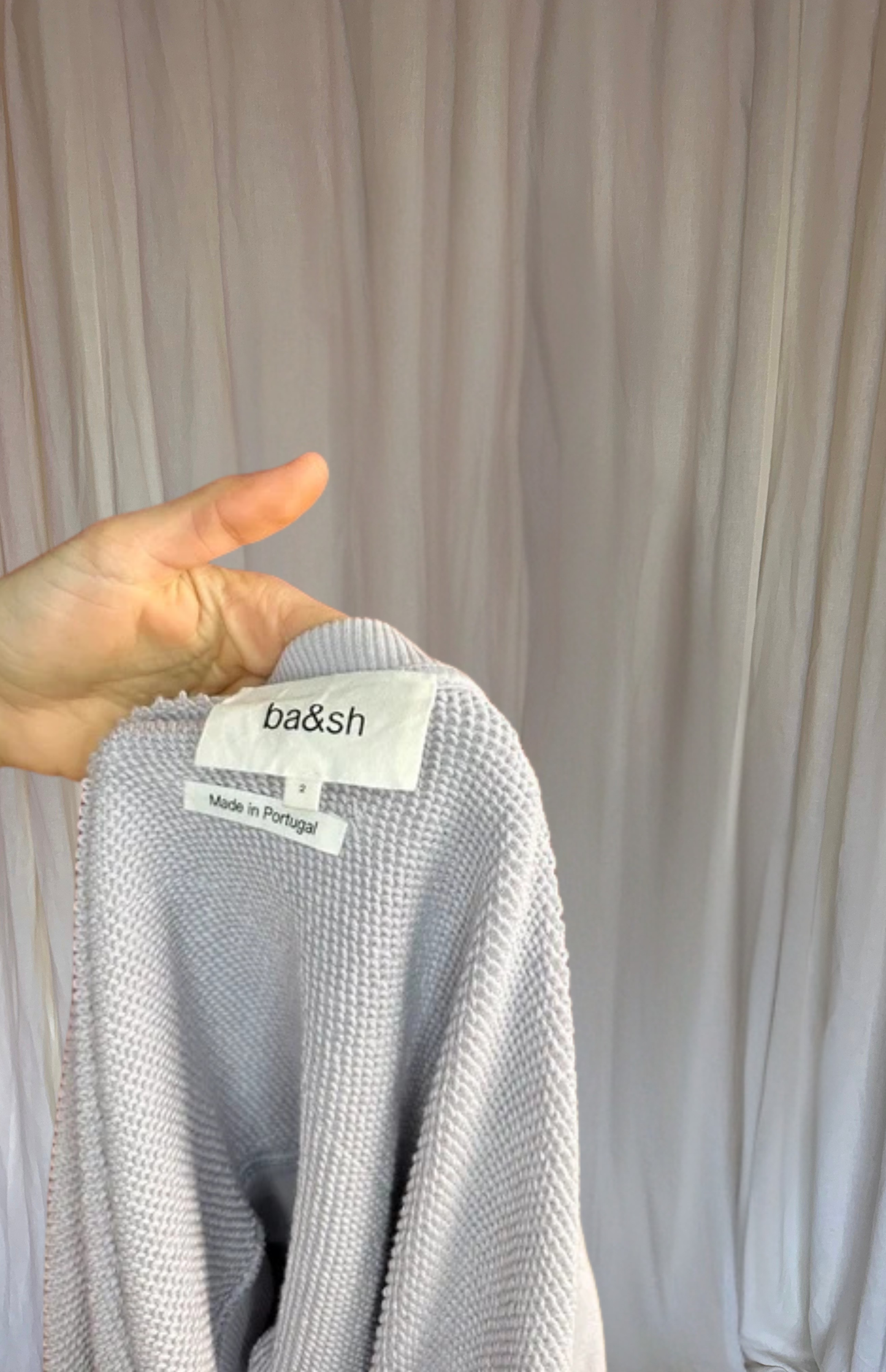 Sweater ba&sh mouwloos lila maat M