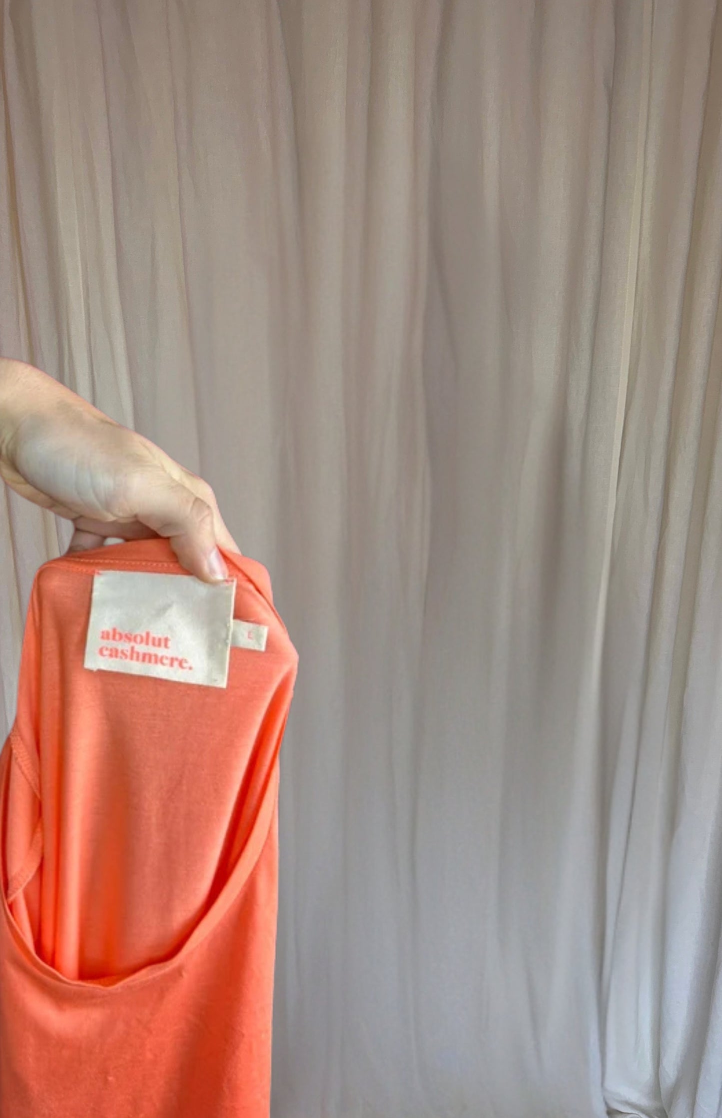 T-shirt Absolut Cashmere koraal maat L