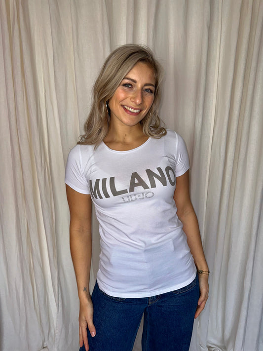 T-shirt Liu Jo Milano wit - Maat S