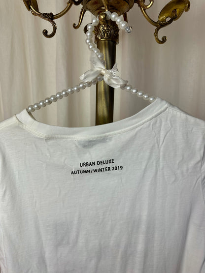 T-shirt SET opdruk wit maat 38