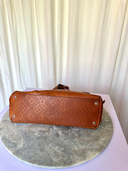 Tas Pollini leer bruin