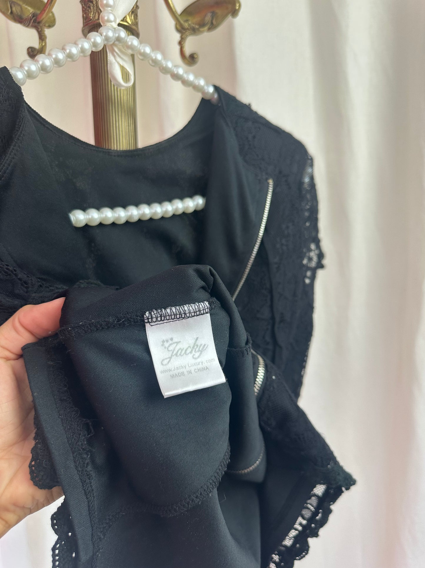 Top Jacky Luxury kant zwart maat S