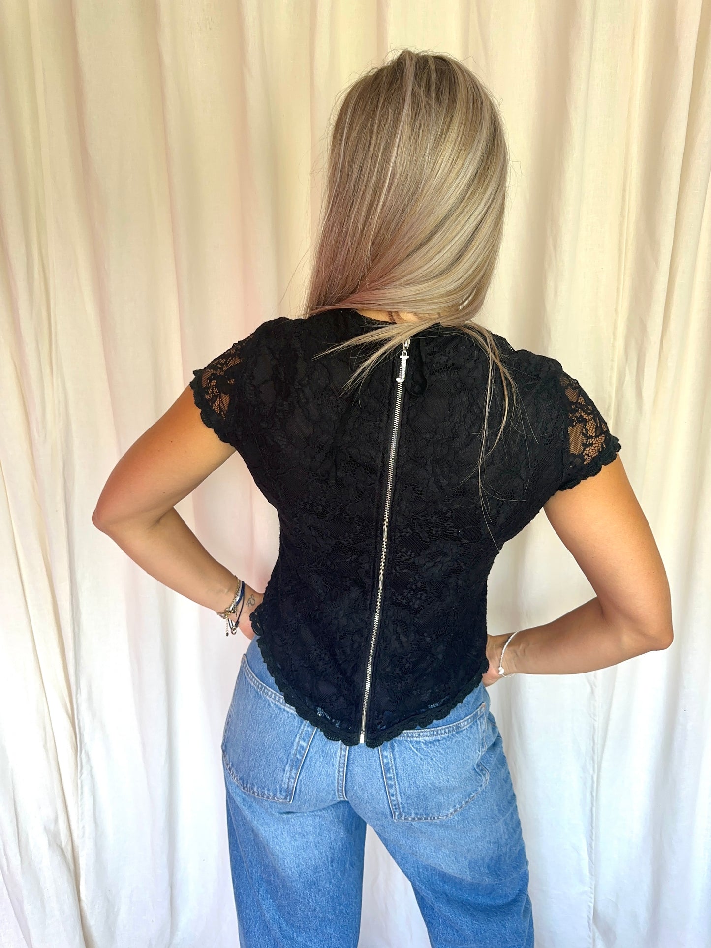 Top Jacky Luxury kant zwart maat S