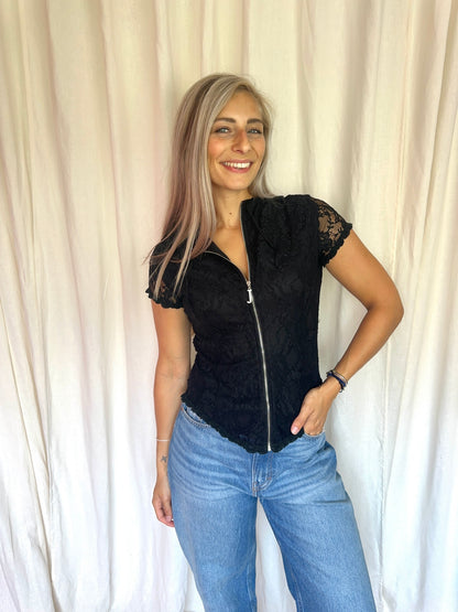 Top Jacky Luxury kant zwart maat S
