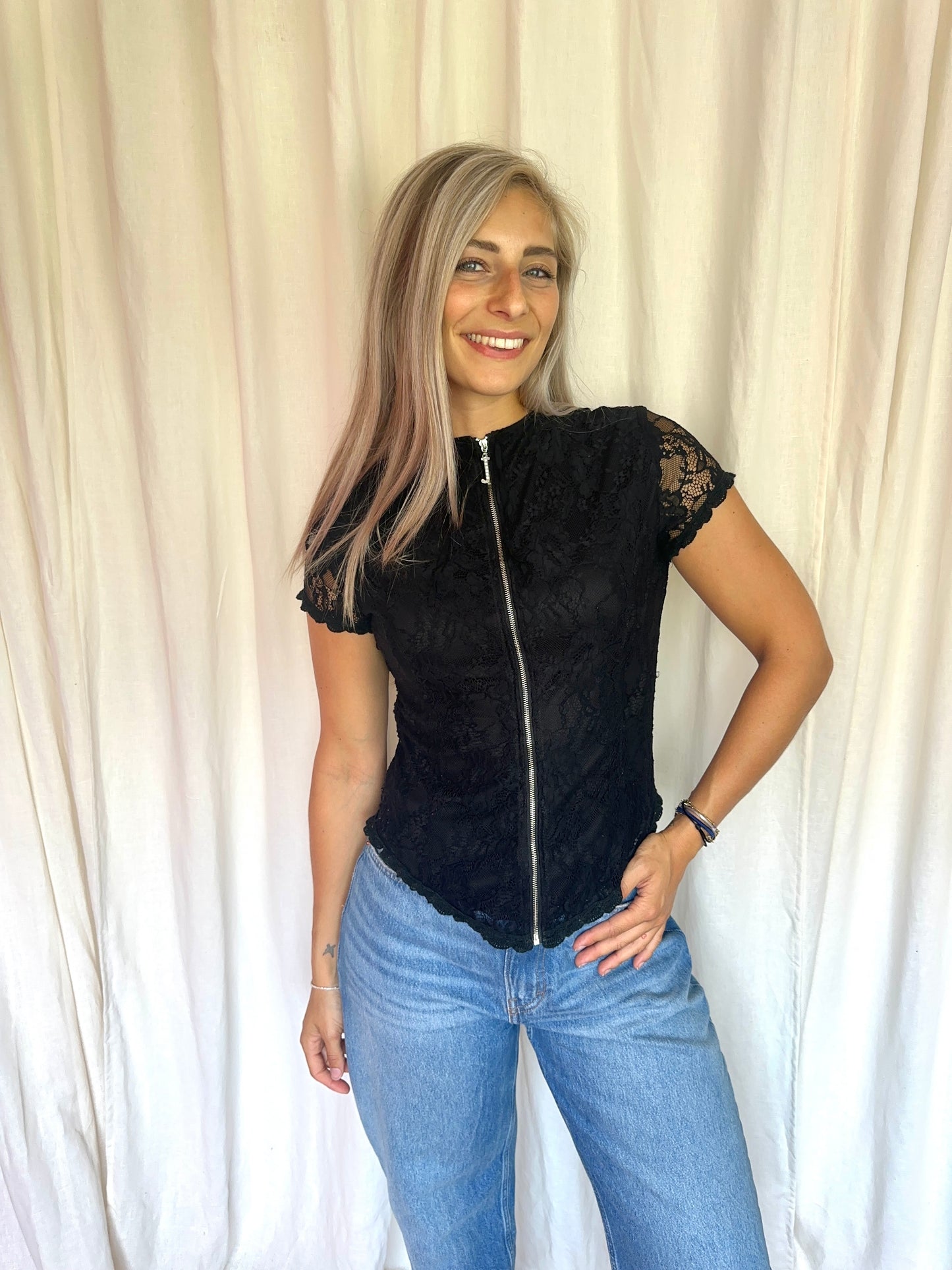 Top Jacky Luxury kant zwart maat S