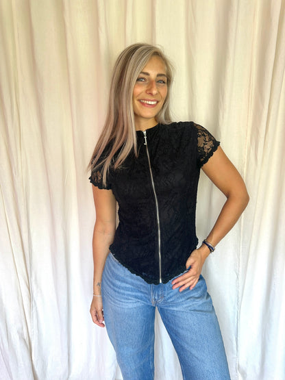 Top Jacky Luxury kant zwart maat S