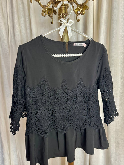 Top Luzabelle kant zwart maat S/M
