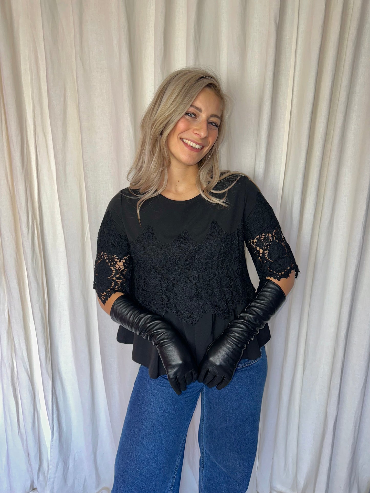 Top Luzabelle kant zwart maat S/M