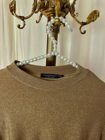 Top Musthaves By Elja pofmouw glitters brons maat S/M
