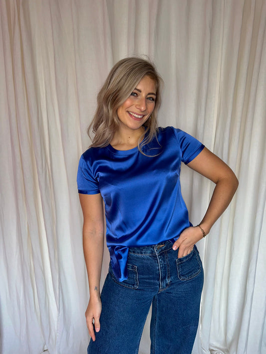 Top PINKO cobalt - Maat XS