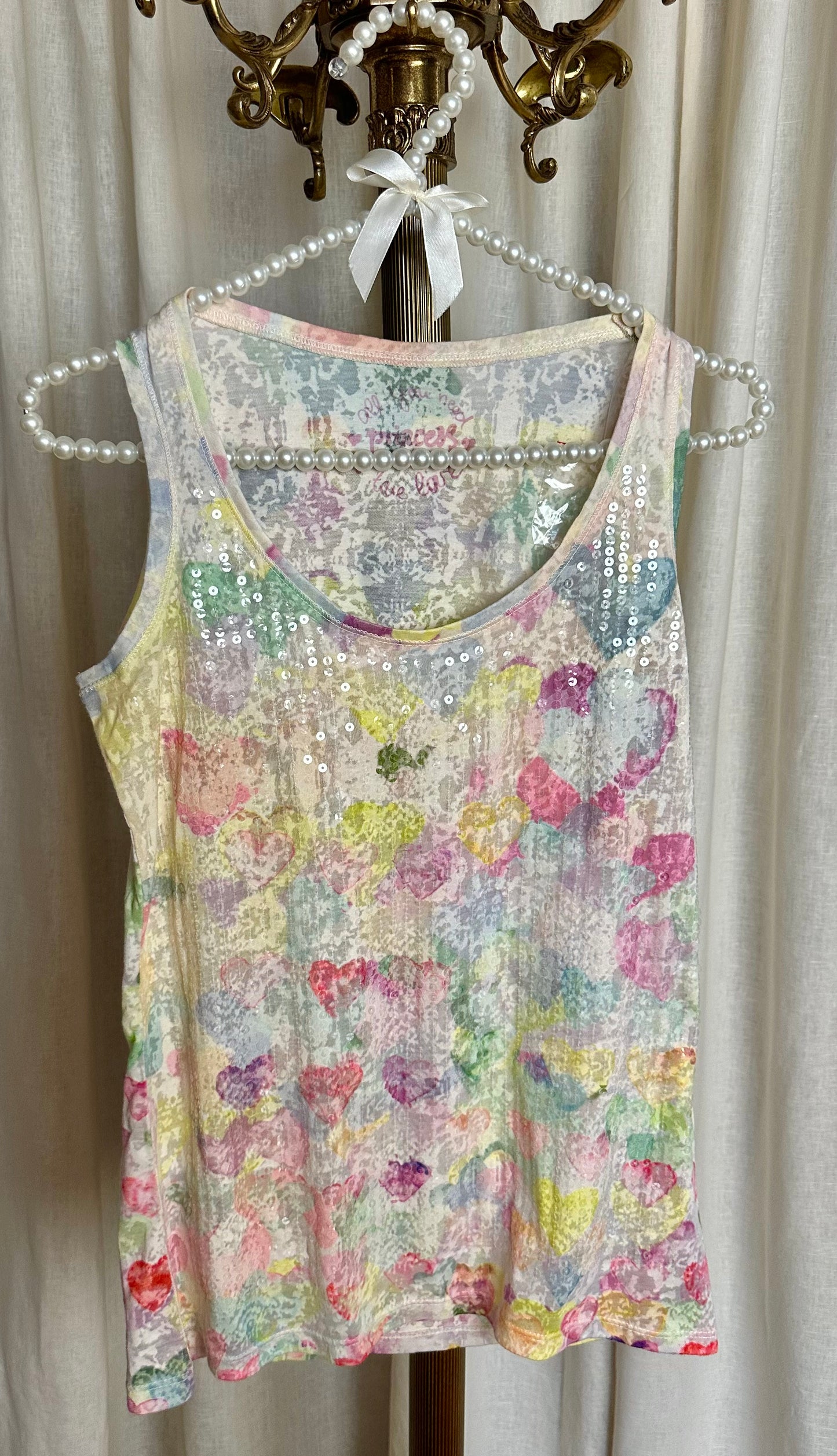 Top Princess handcrafted meerkleurig lichtroze,geel maat 34