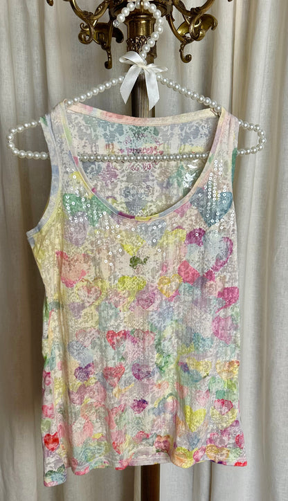 Top Princess handcrafted meerkleurig lichtroze,geel maat 34