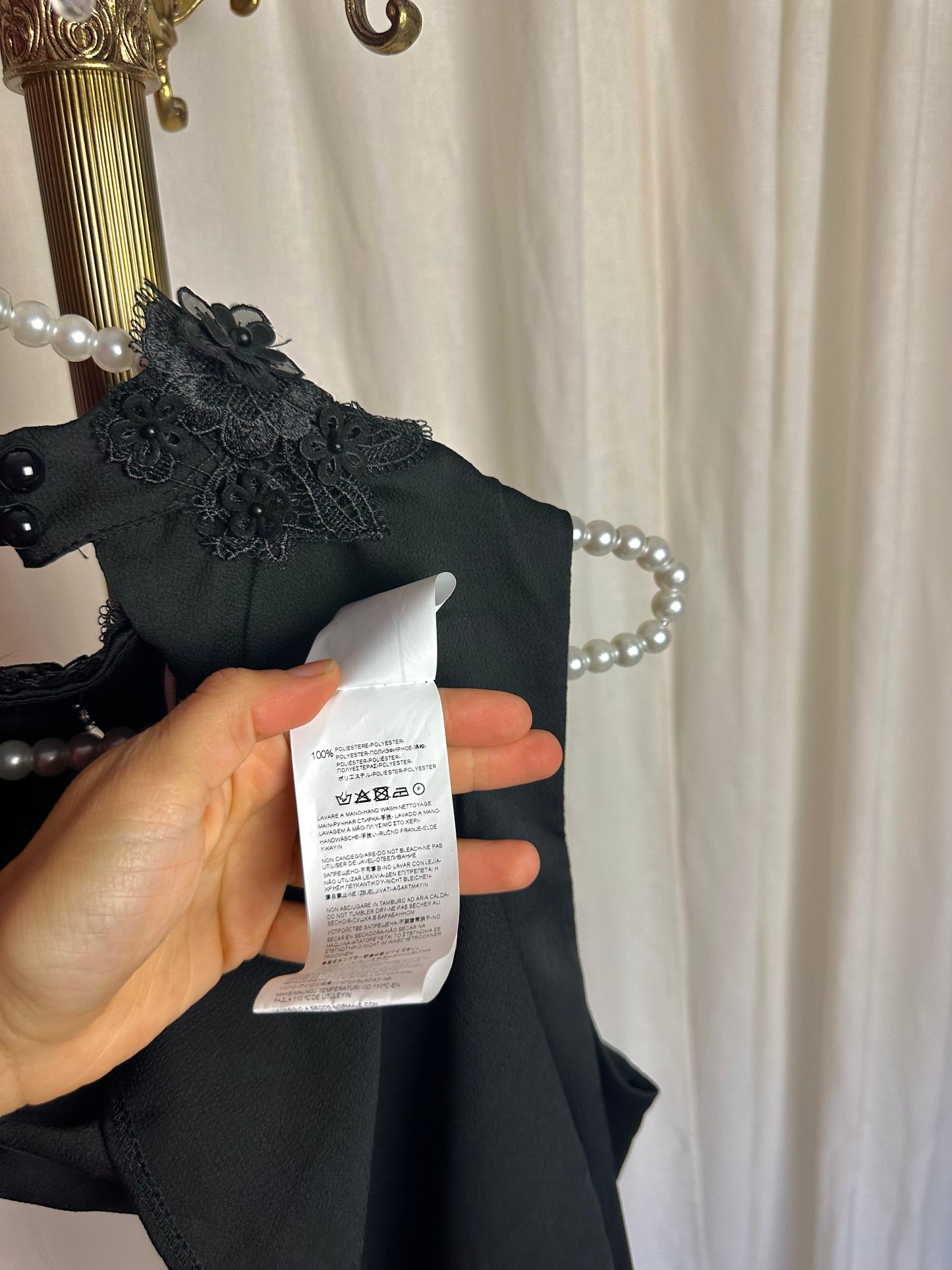 Top Rinascimento zwart - Maat M