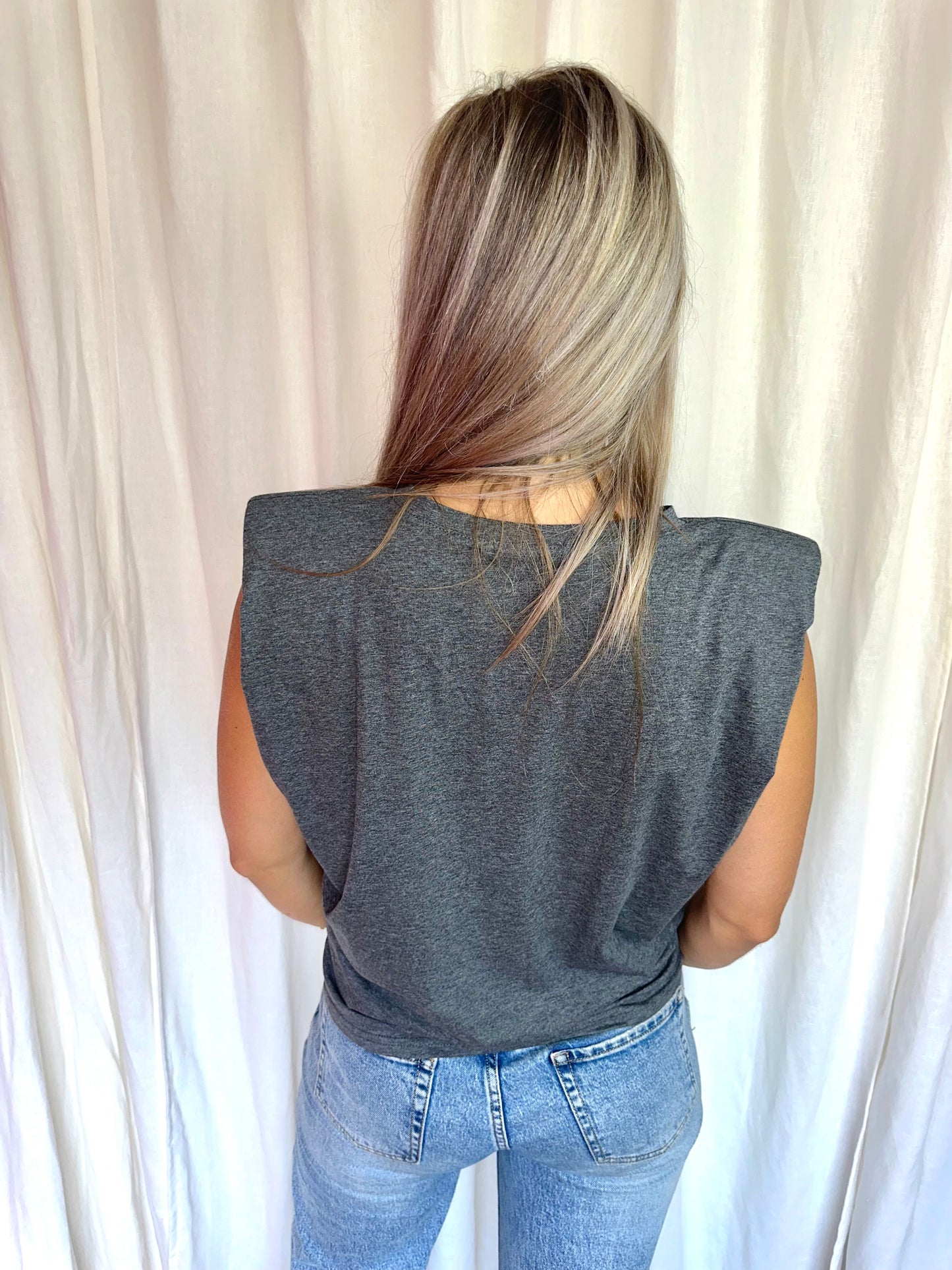 Top Version Feminin grijs maat S