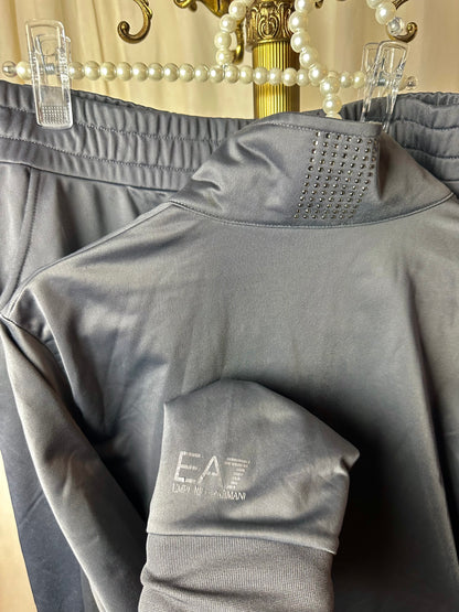 Trainingspak (Vest+Broek) Armani glitters donkergrijs maat M