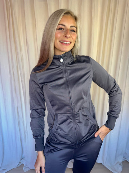 Trainingspak (Vest+Broek) Armani glitters donkergrijs maat M