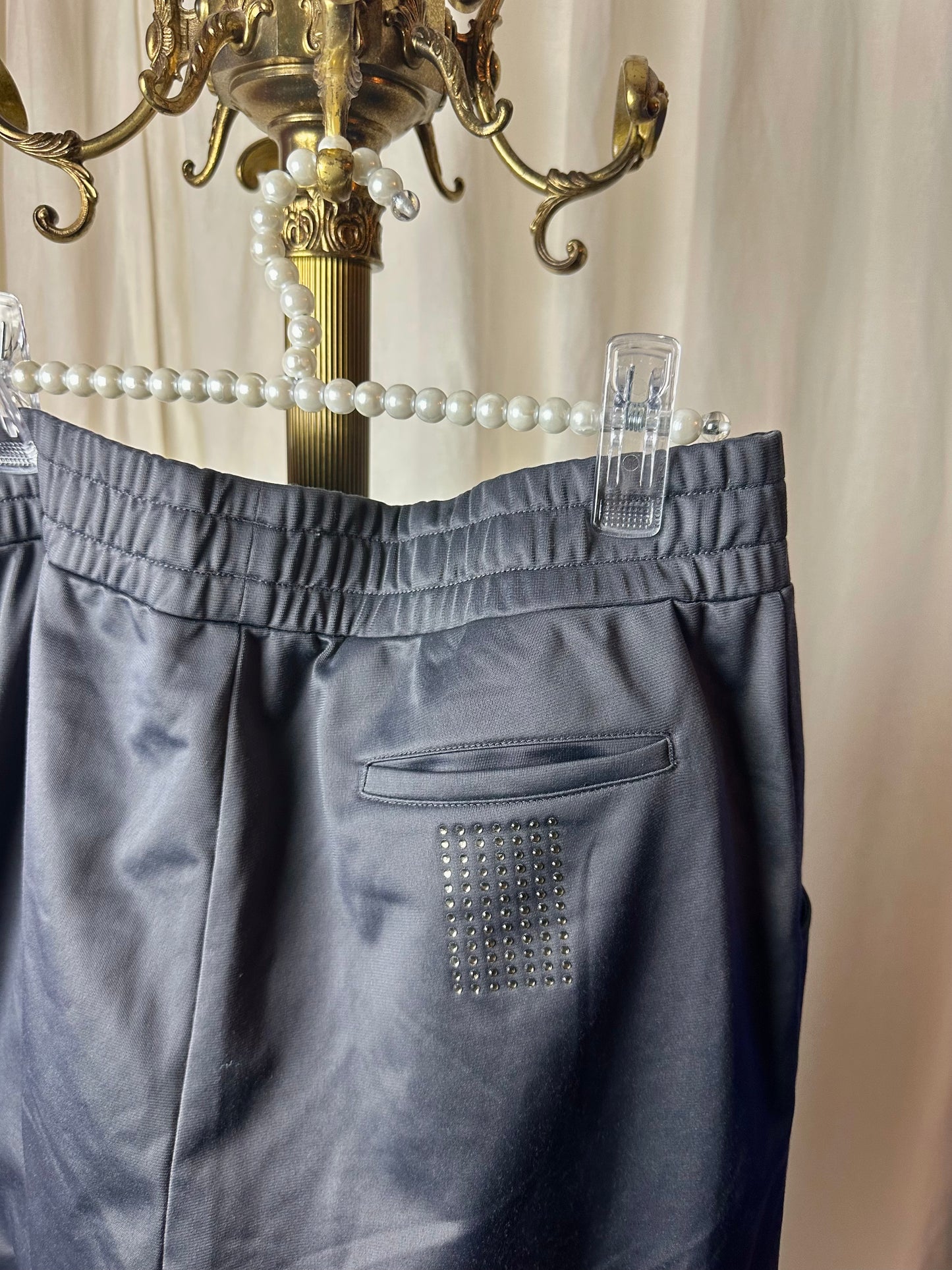 Trainingspak (Vest+Broek) Armani glitters donkergrijs maat M