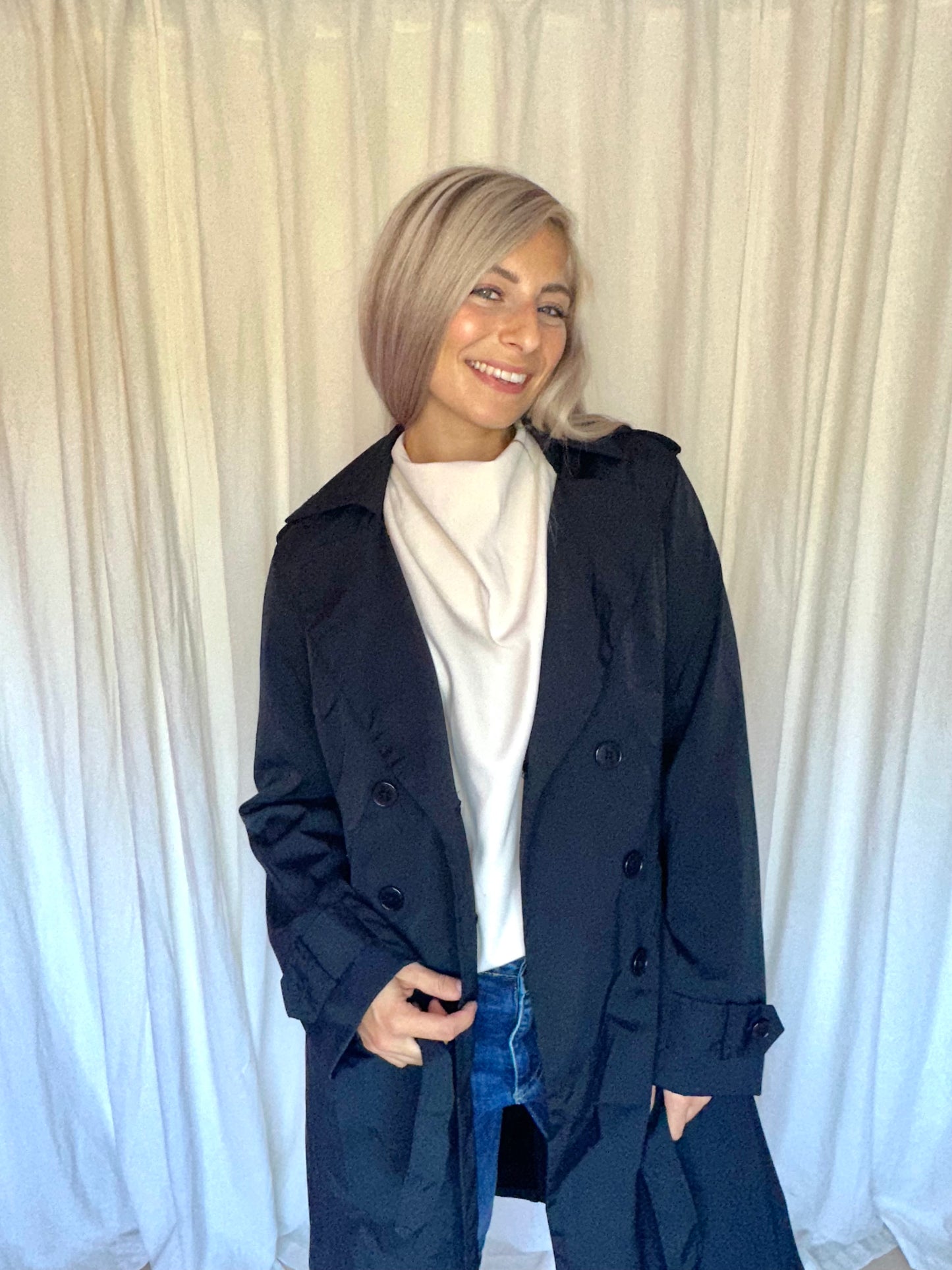 Trenchcoat Inwear donkerblauw - Maat 38