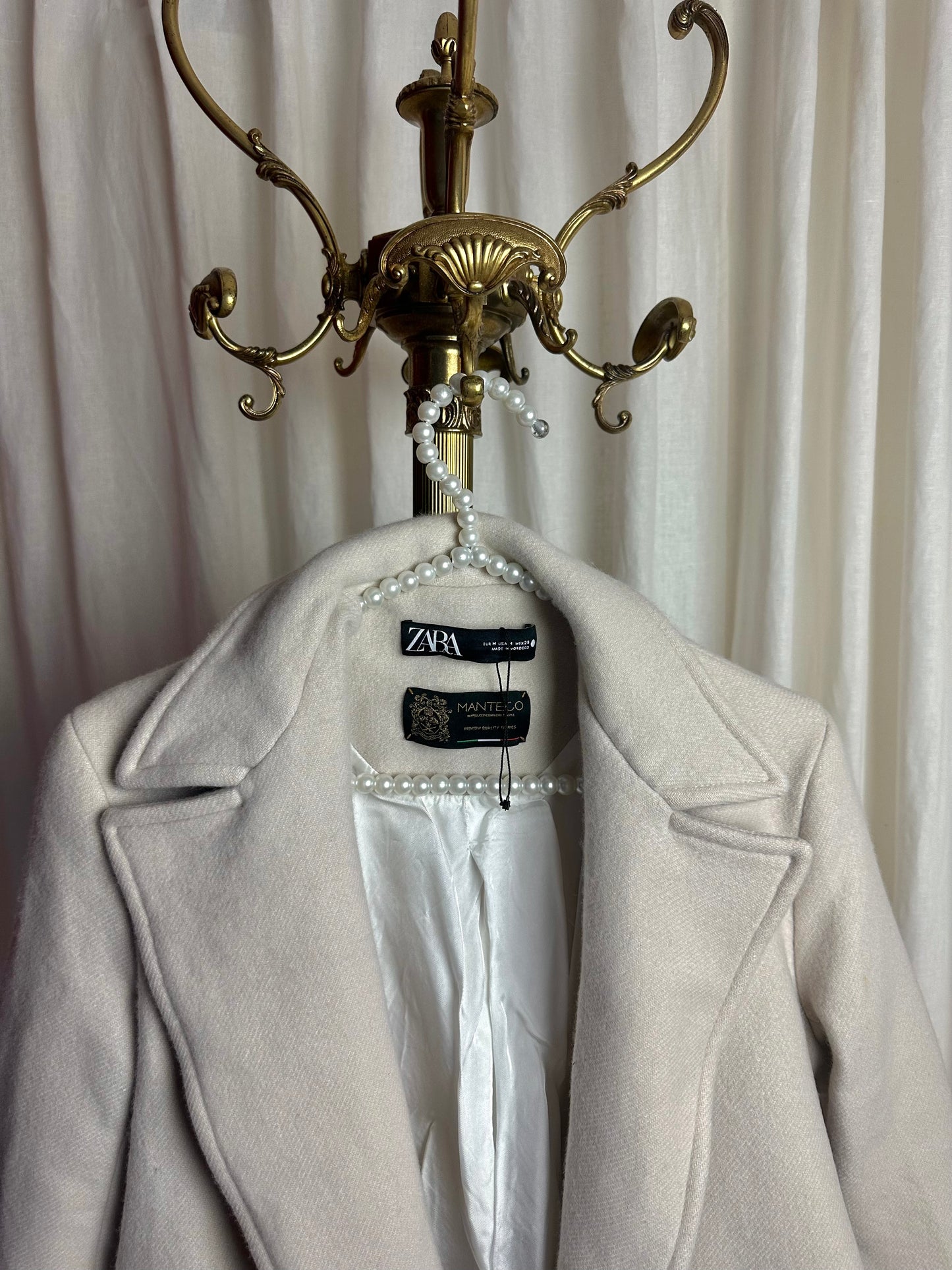 Trenchcoat Zara Manteco beige maat M