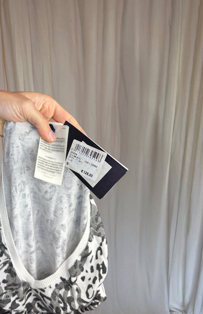 Trui Liu Jo panterprint grijs,zilver maat S