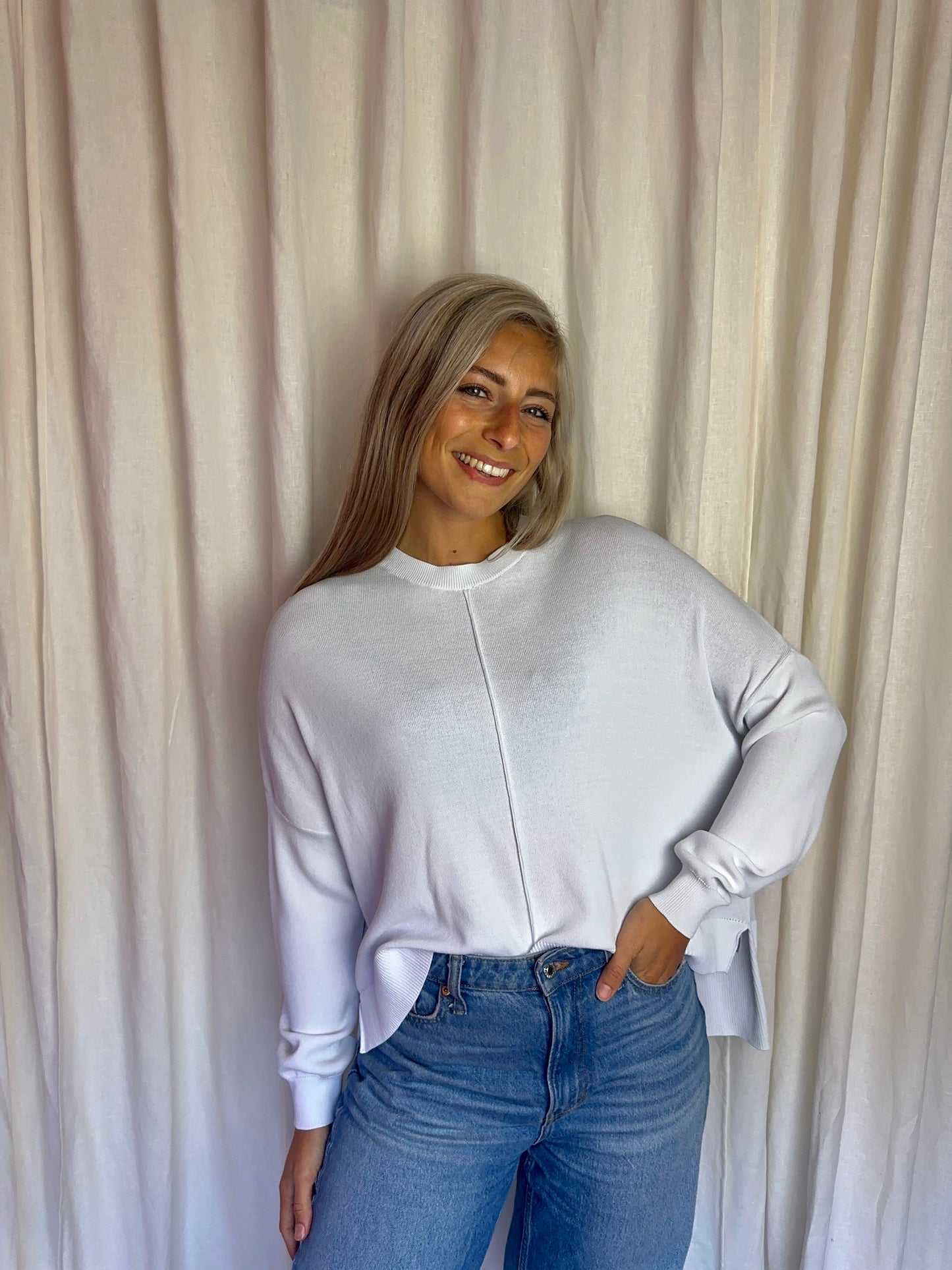 Trui Liu Jo wit basic - maat S (36)