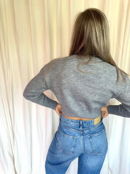 Trui Zara cropped grijs maat XS