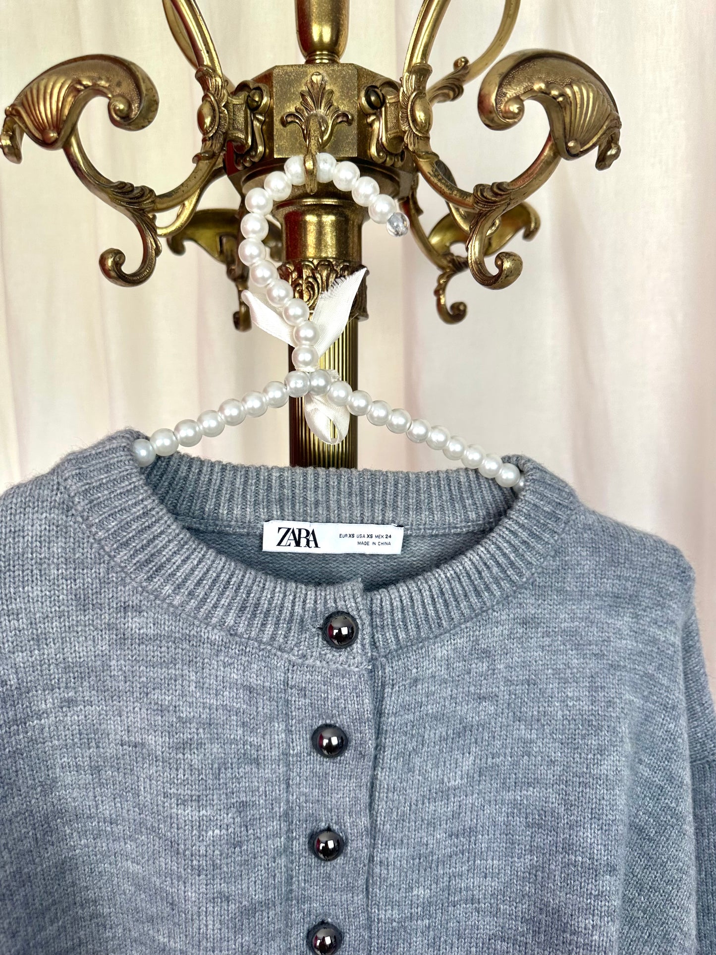 Trui Zara cropped grijs maat XS