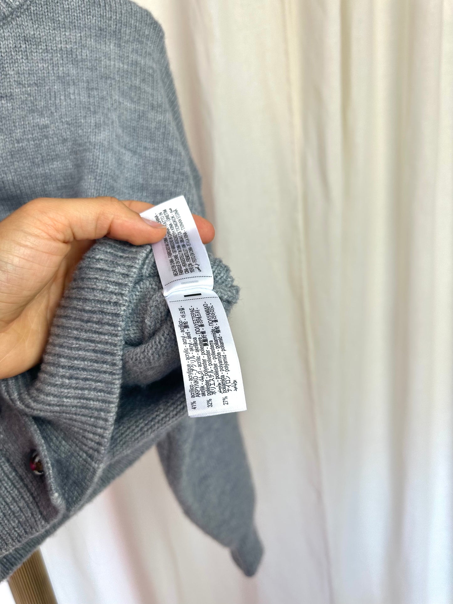 Trui Zara cropped grijs maat XS
