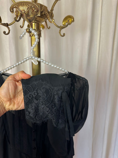 Tuniek Liu Jo kant zwart maat 40