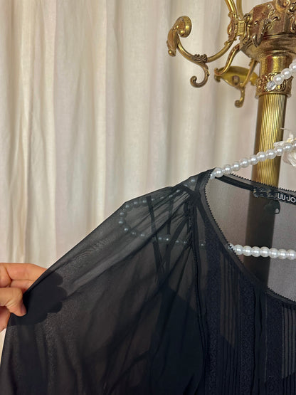 Tuniek Liu Jo kant zwart maat 40