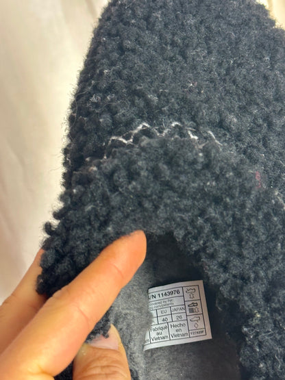 UGG Tazz braid zwart instappers teddy - maat 40