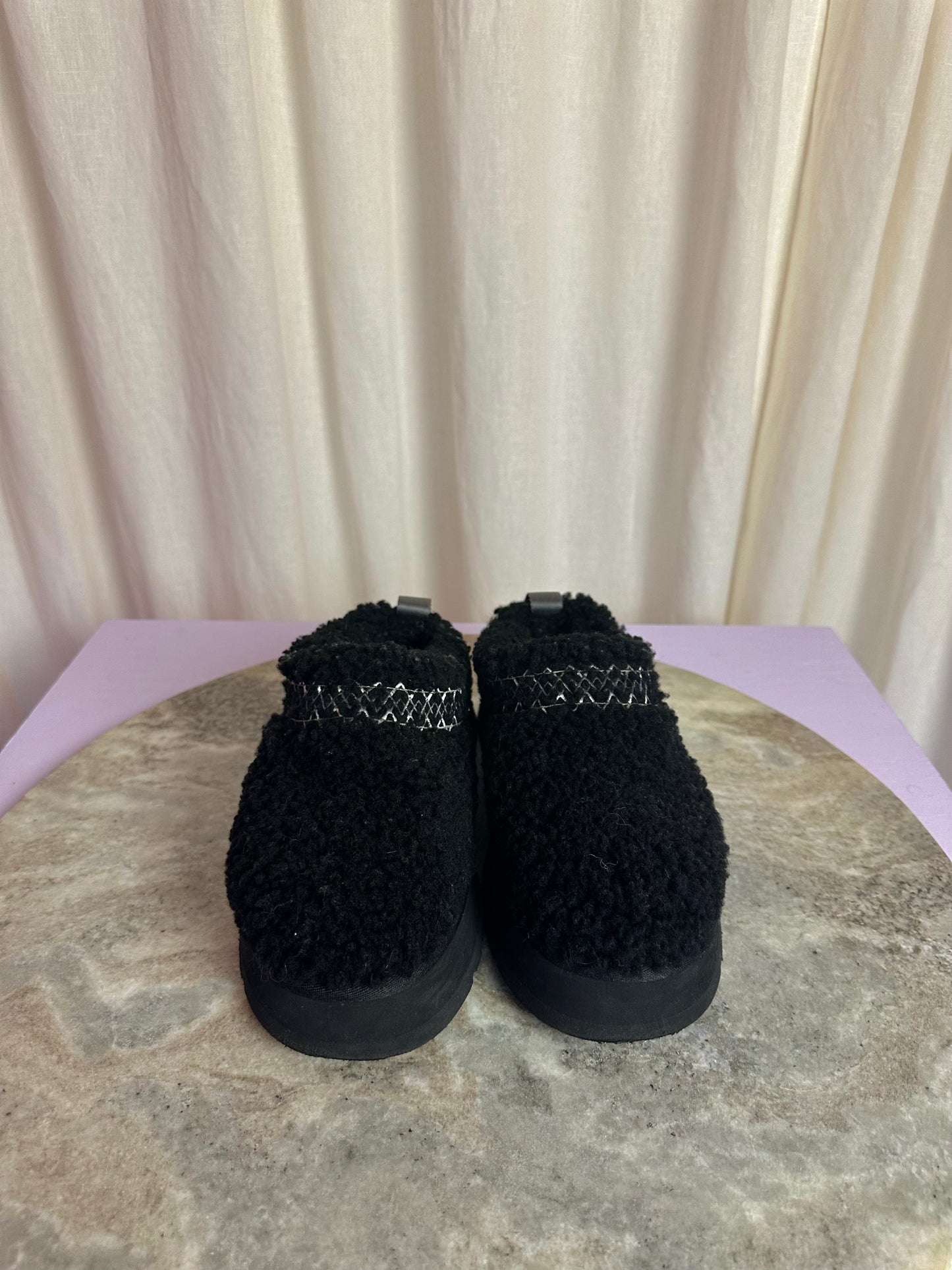 UGG Tazz braid zwart instappers teddy - maat 40