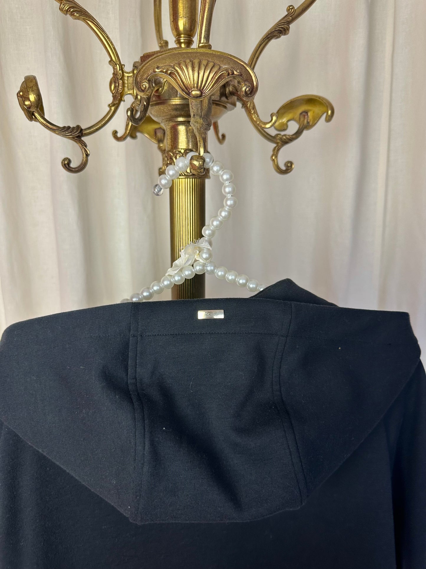 Vest Herno lang zwart bies - maat 38 (M)