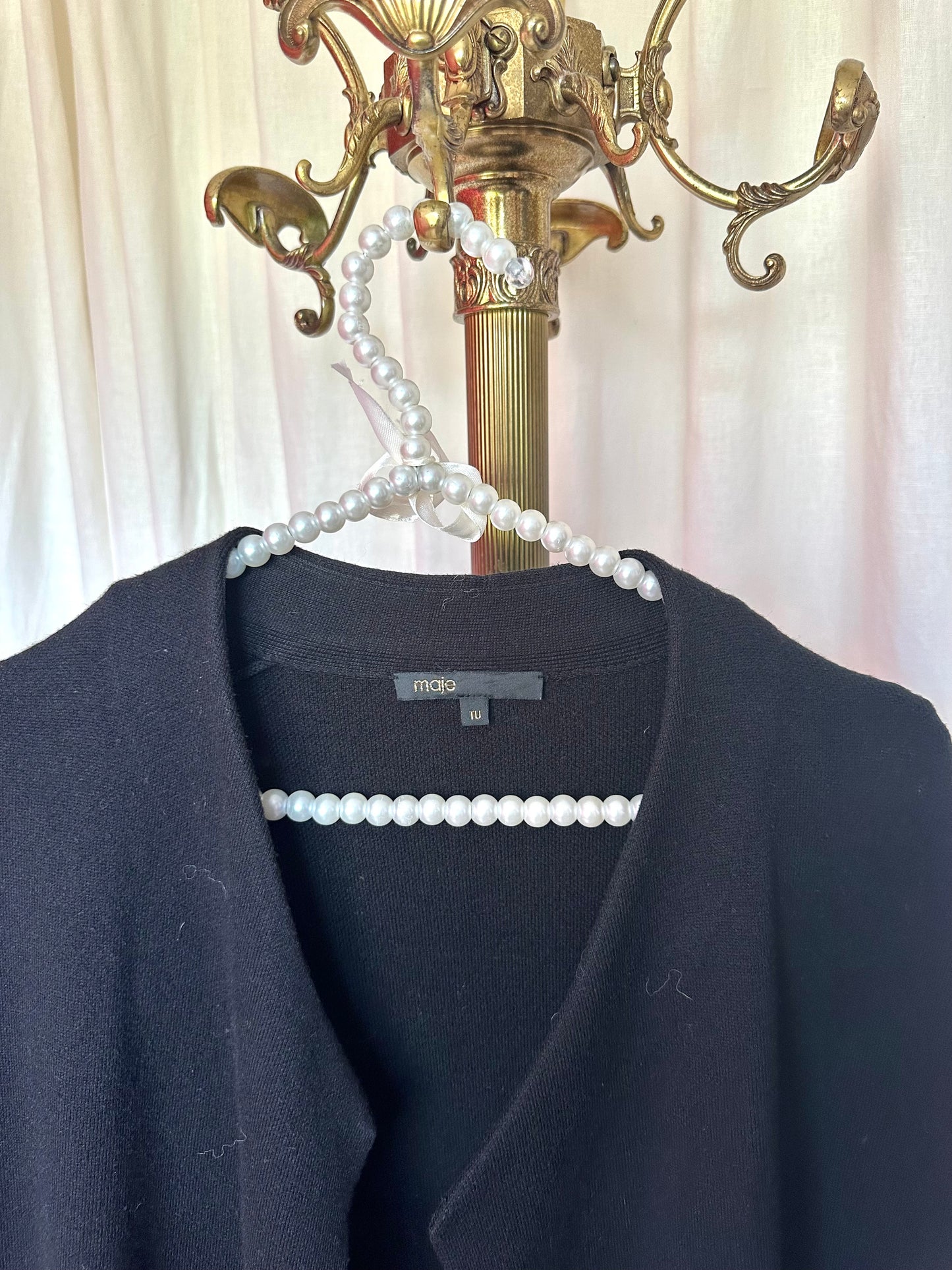 Vest Maje lang zwart onesize