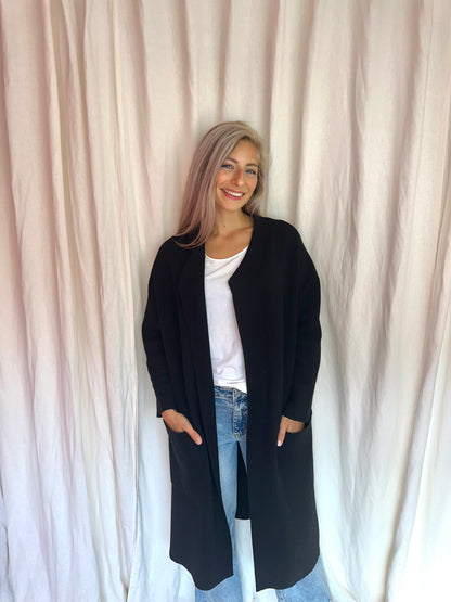 Vest Maje lang zwart onesize