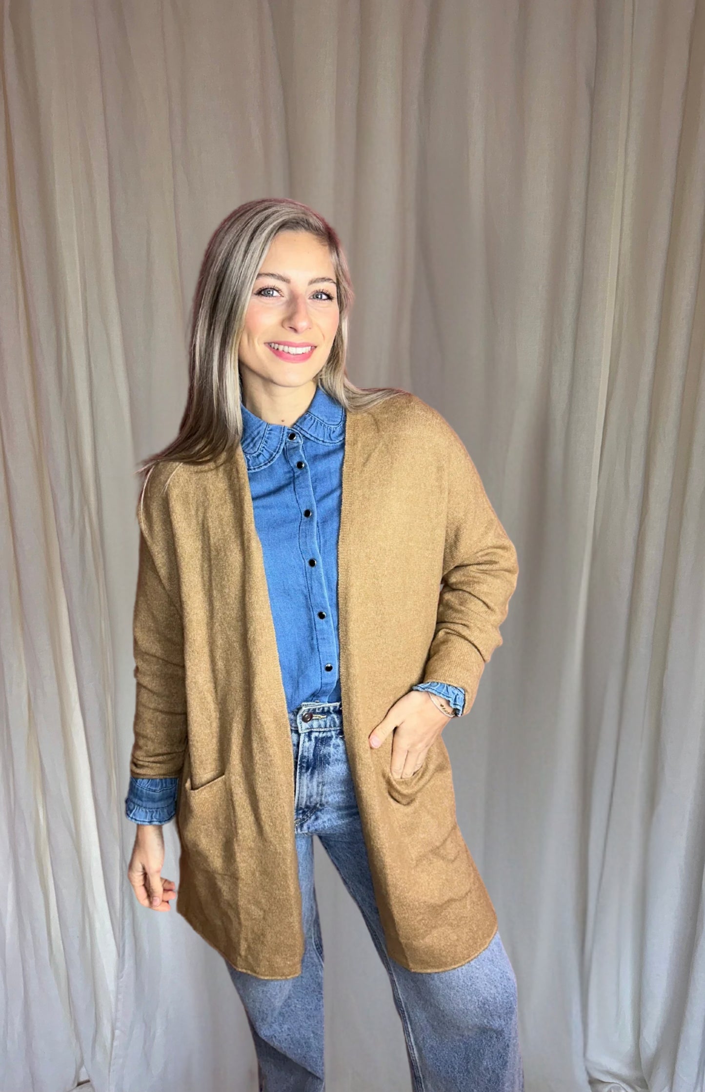 Vest SET camel maat S