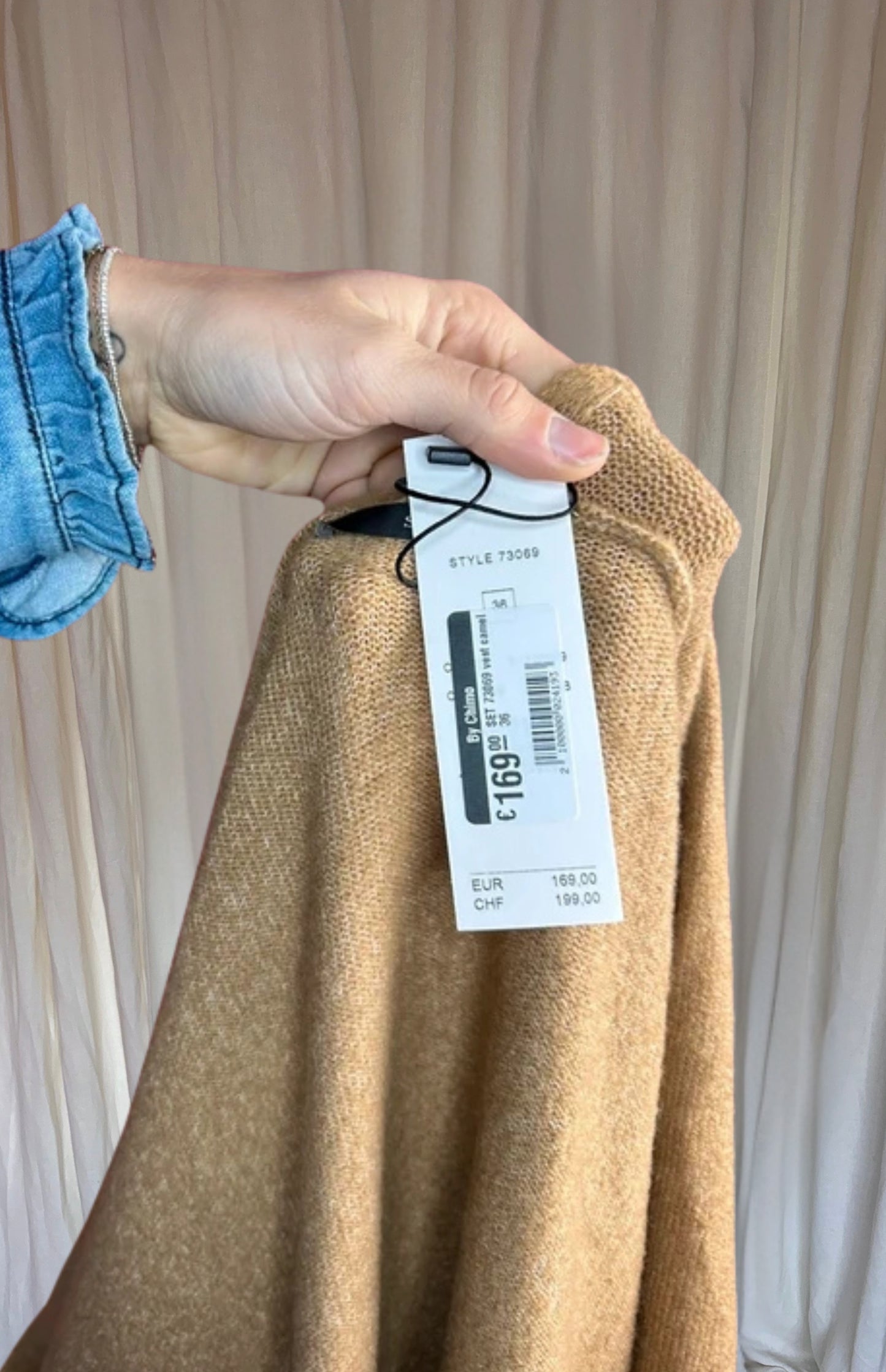 Vest SET camel maat S
