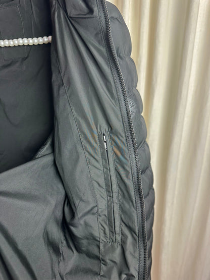 Winterjas Airforce zwart capuchon - maat L (40)