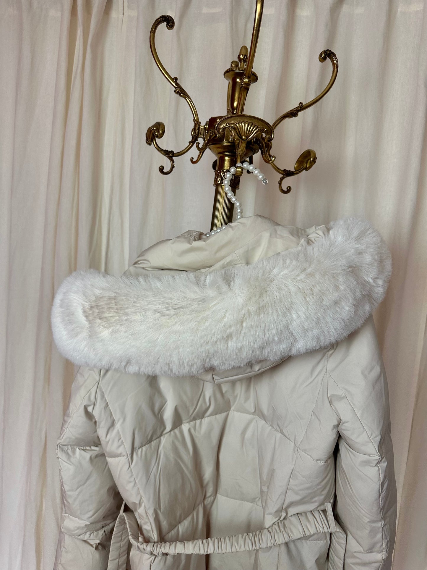 Winterjas Oysho primaloft beige - maat M (38)