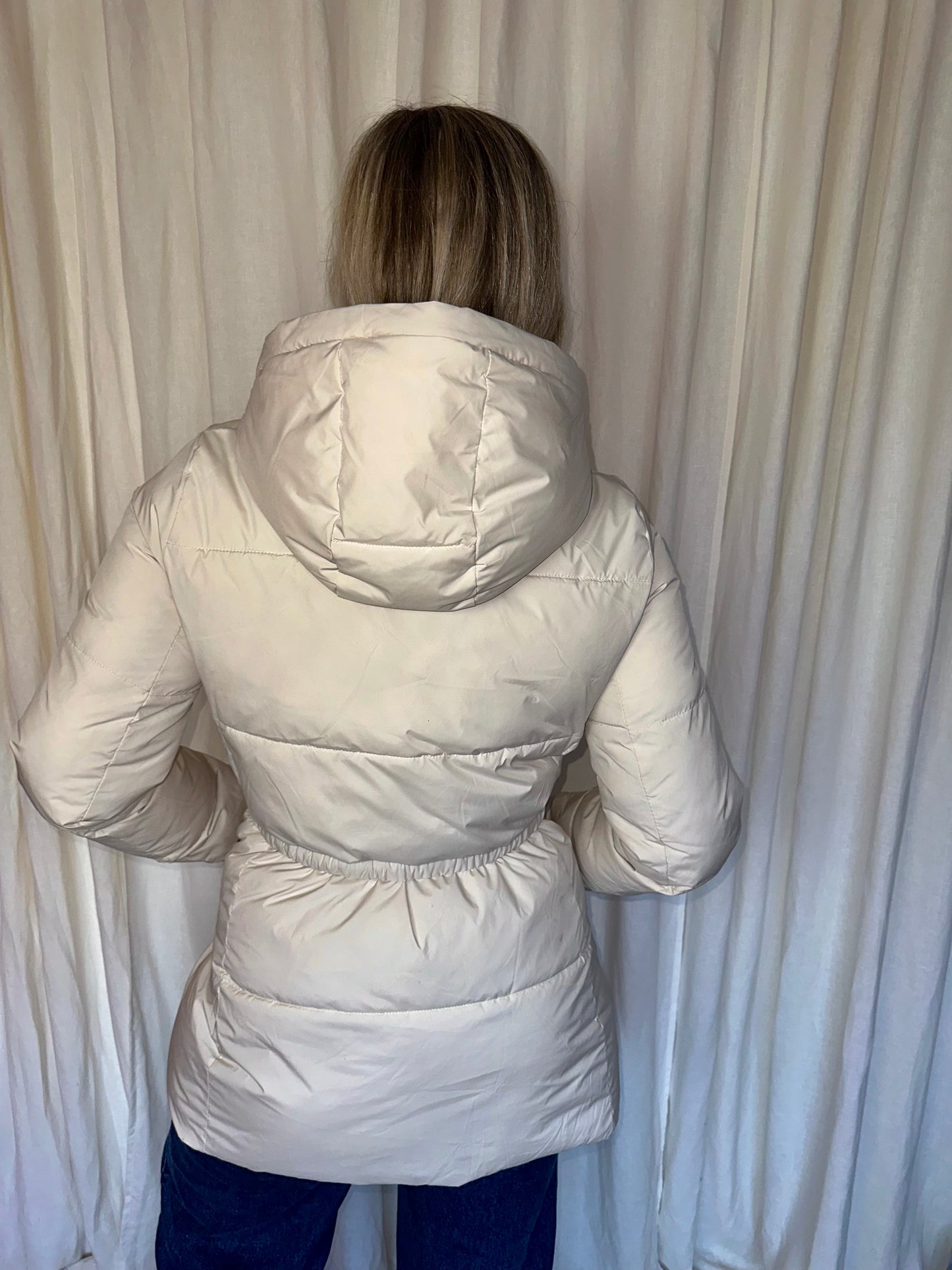 Winterjas Oysho primaloft beige - maat M (38)