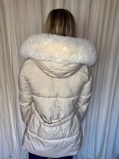 Winterjas Oysho primaloft beige - maat M (38)