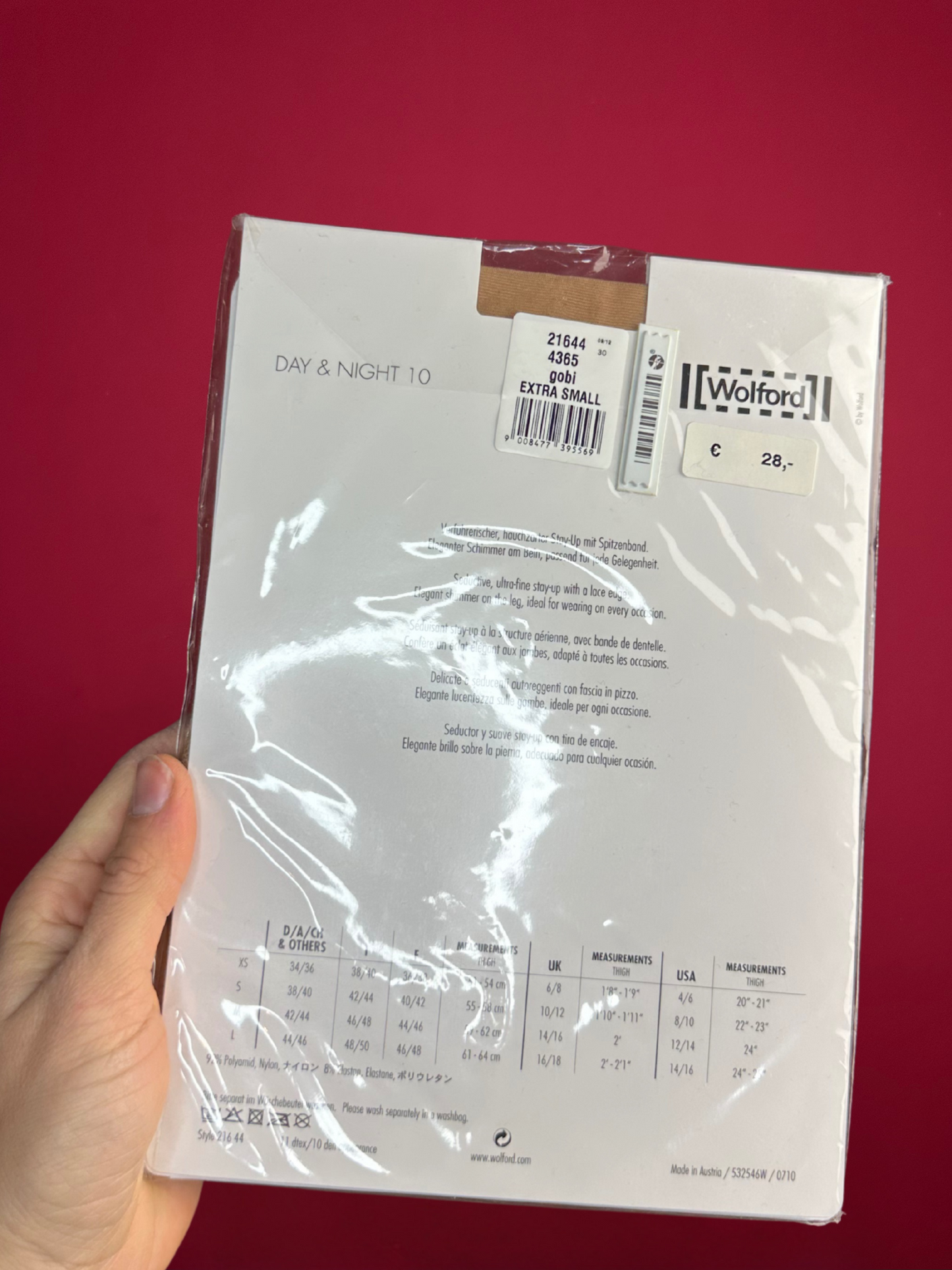 Wolford collants à maintien naturel XS