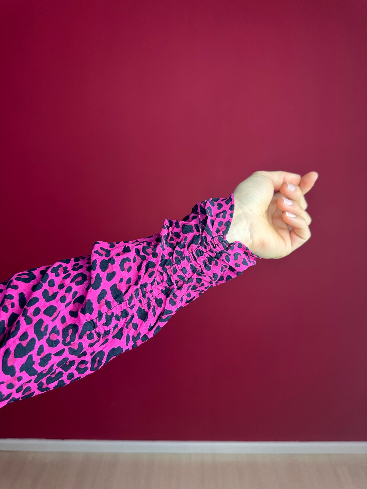 Zadig&Voltaire Reveal Print Leo Jurk – Roze Panterprint (SJCP0412F)