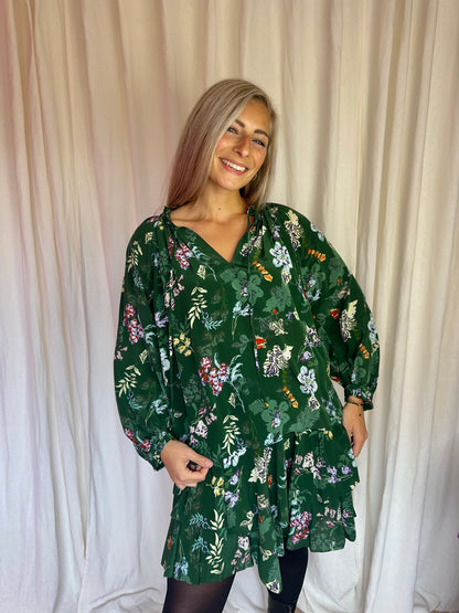 Set twee-delig Zadig&Voltaire (blouse theresa + rok Jim) print groen