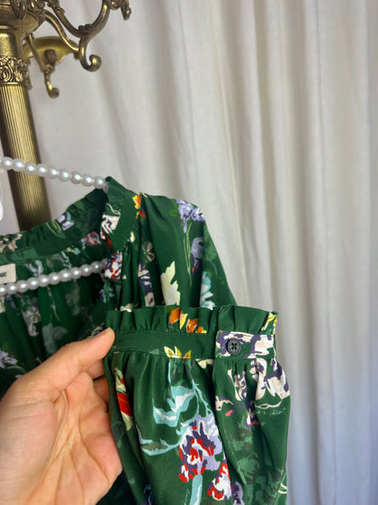 Set twee-delig Zadig&Voltaire (blouse theresa + rok Jim) print groen