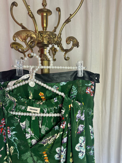 Set twee-delig Zadig&Voltaire (blouse theresa + rok Jim) print groen