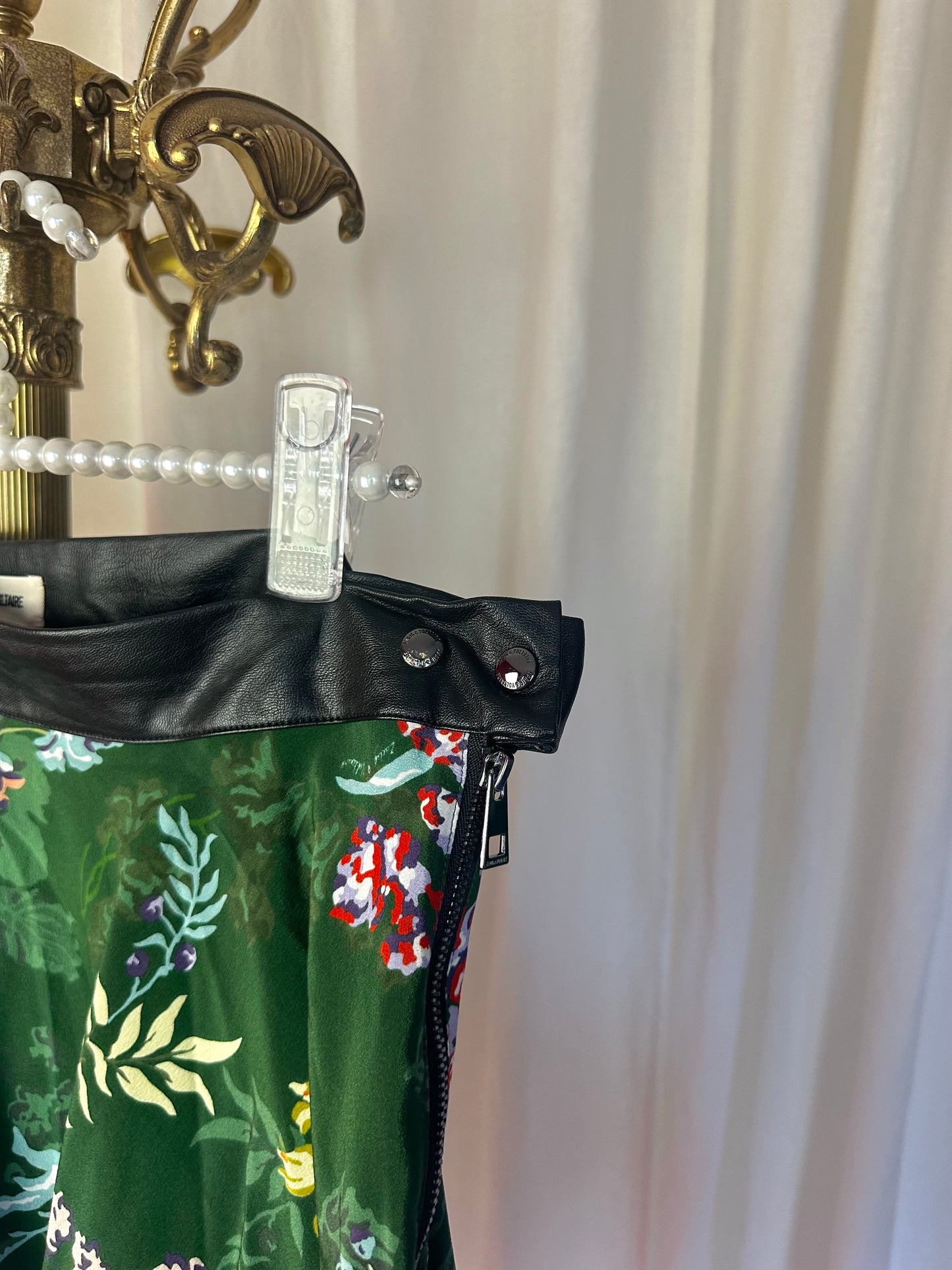 Set twee-delig Zadig&Voltaire (blouse theresa + rok Jim) print groen
