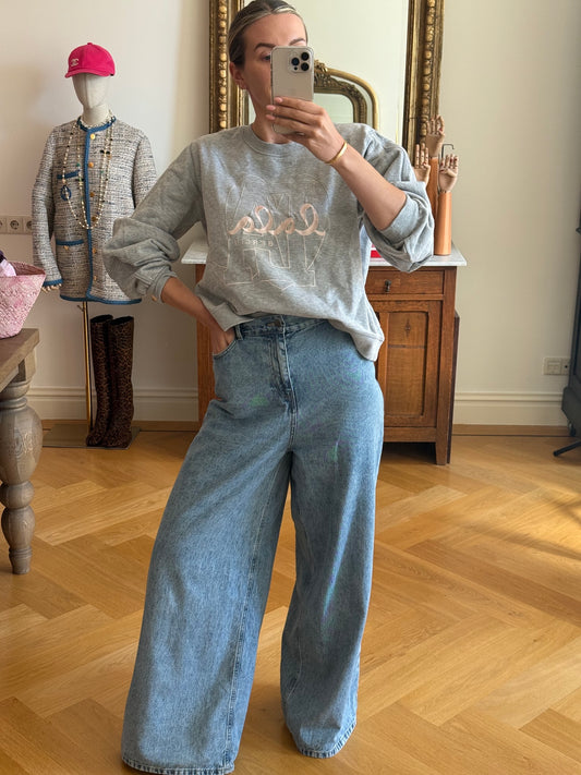 Sweater Lala Berlin lichtgrijs maat S