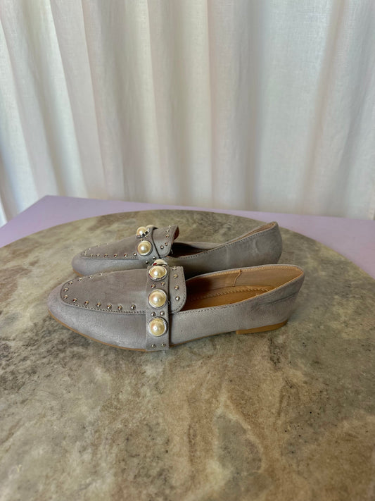 Espadrilles Marquiiz grijs parels maat 36